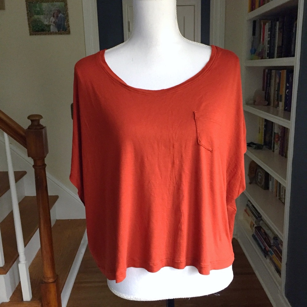 F21 Basic Oversized Crop Top